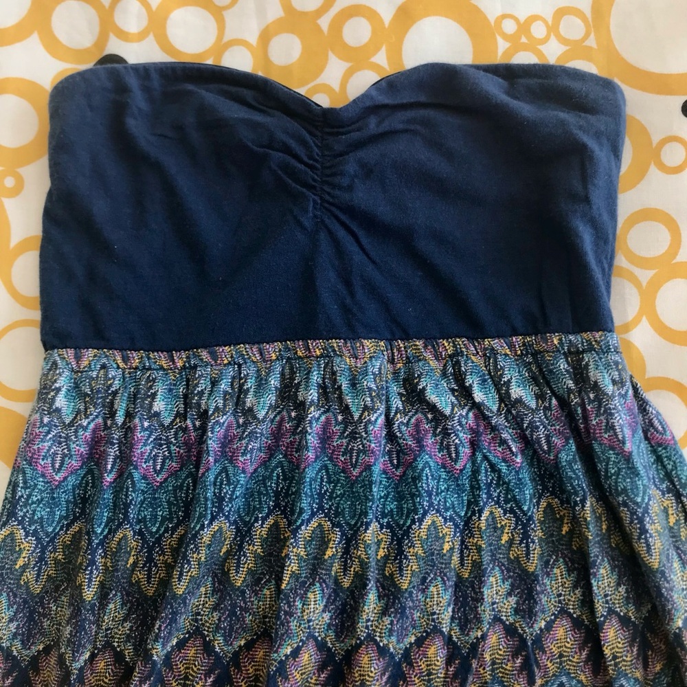 Strapless maxi dress